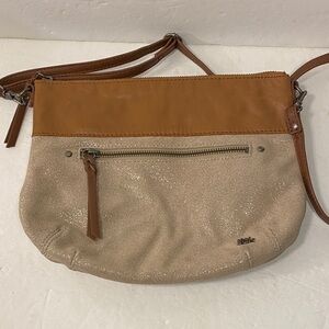 The Sak Tan and Brown Crossbody Bag